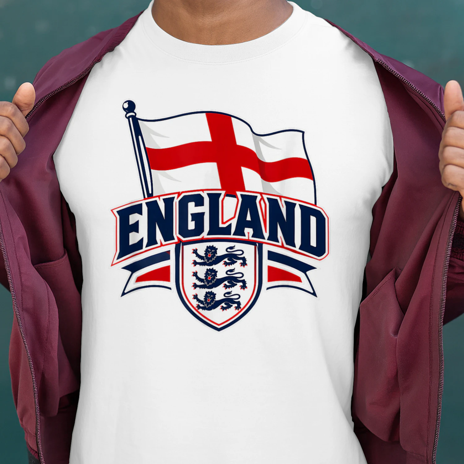 England Flag Vintage T-Shirts for Men Women Kids