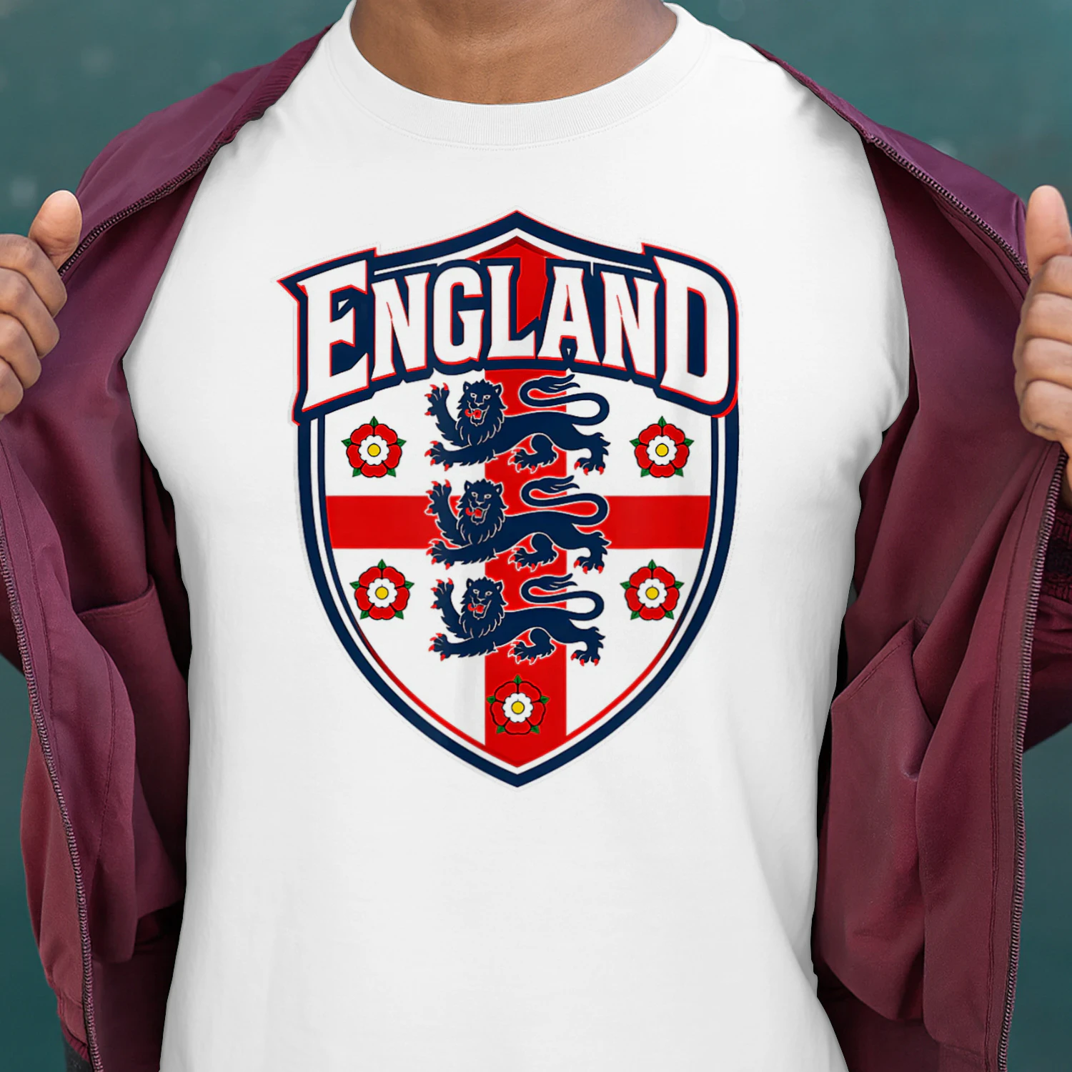 England Flag Vintage T-Shirts for Men Women Kids