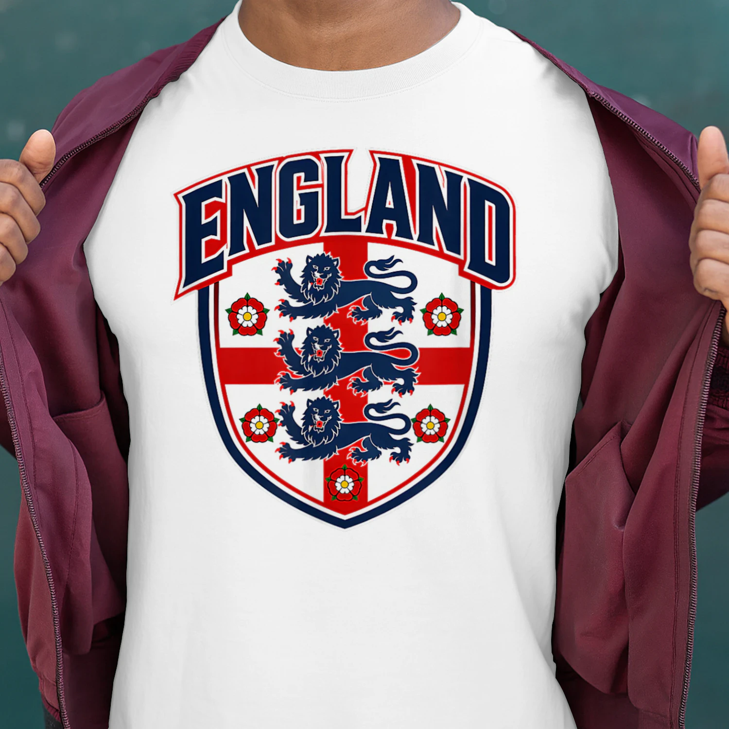 England Flag Vintage T-Shirts for Men Women Kids