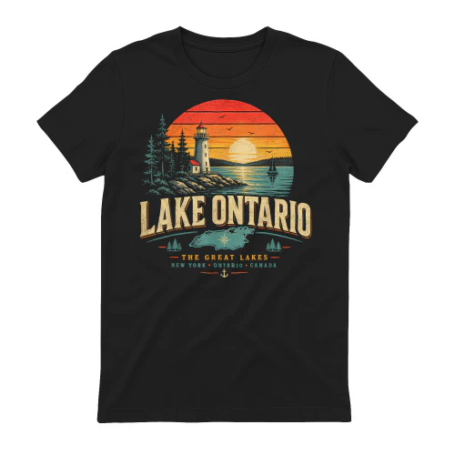 Lake Ontario Funny Vintage Lake Ontario Est 1615