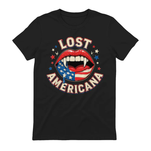 Lost Americana Vintage Vampire Patriotic Retro USA