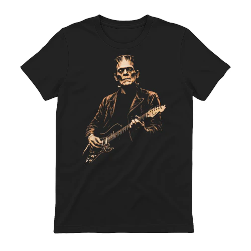 Frankenstein Playing Guitar Funny Halloween