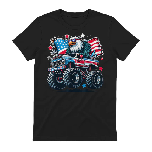 4th of July Patriotic American Flag Eagle USA Red White Blue