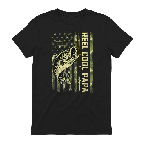 Reel Cool Papa Fisherman Camouflage Father's Day