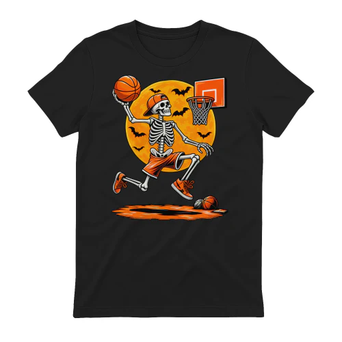 Halloween Skeleton Basketball Dunk