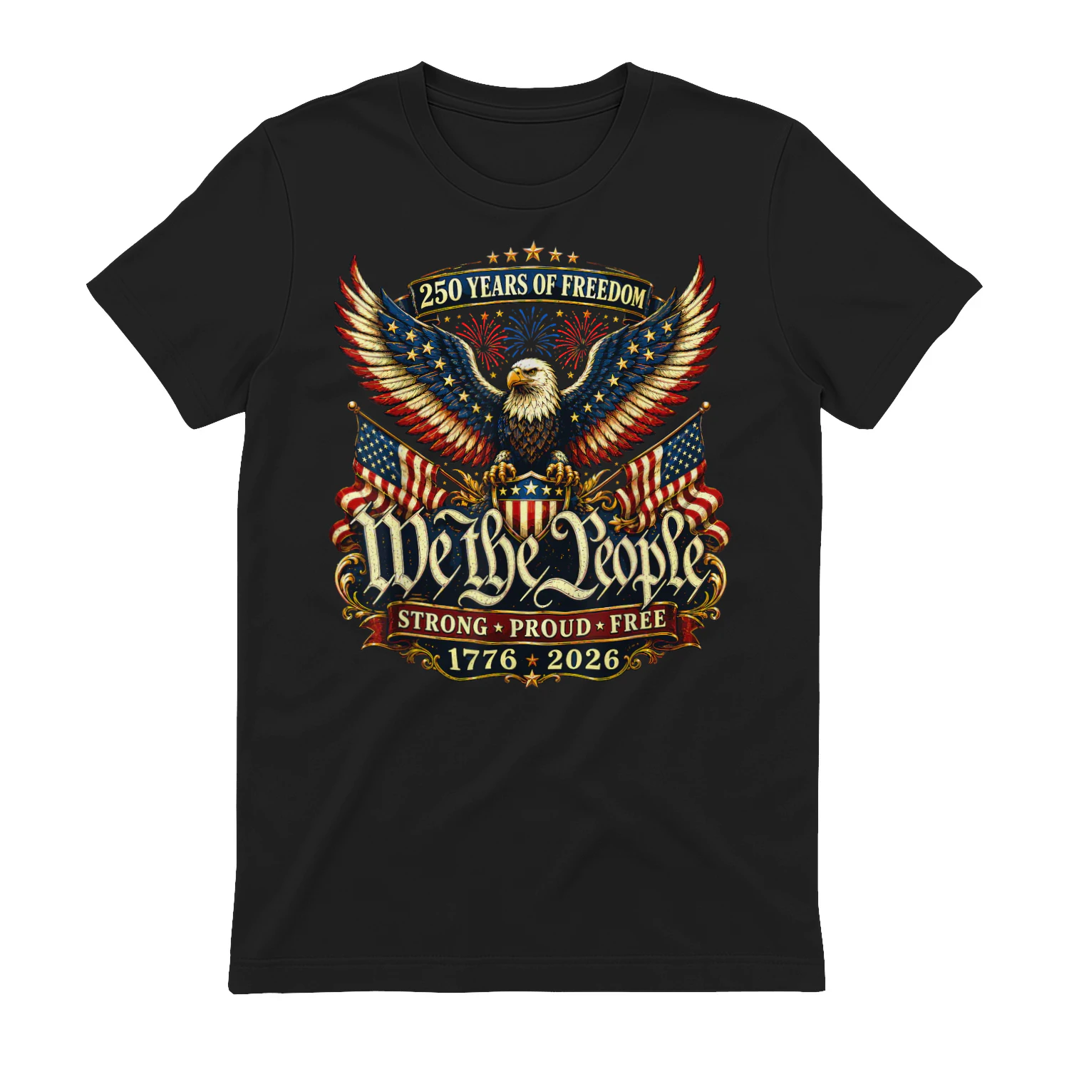Patriotic Eagle 250 Years Freedom 1776 2026