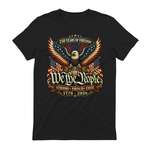 Patriotic Eagle 250 Years Freedom 1776 2026