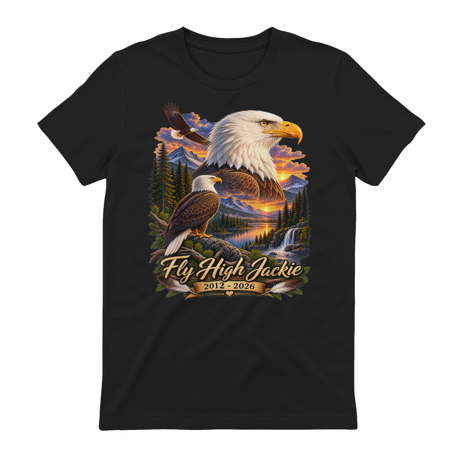 Fly High Jackie Jackie and Shadow Bald Eagle