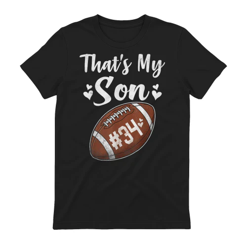 Football Jersey Number 34 That's My Son Football