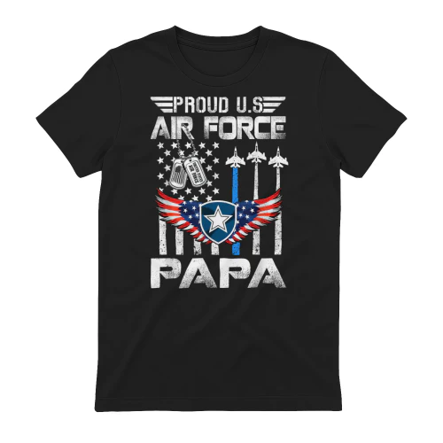 Proud US Air Force Papa Flag US Air Force Graduation Papa