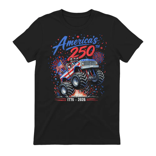 America's 250th 1776 2026 Monster Truck 4th of July