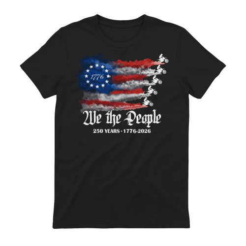 Dirt Bike Motocorss WE The People 250 Years US Flag