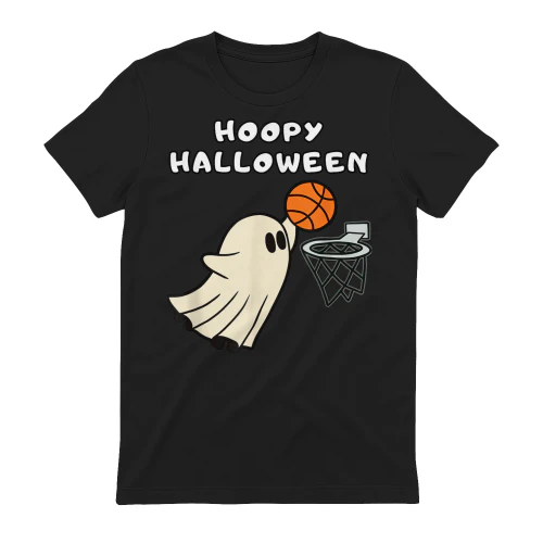 Hoopy Halloween Basketball Ghost Slam Dunk