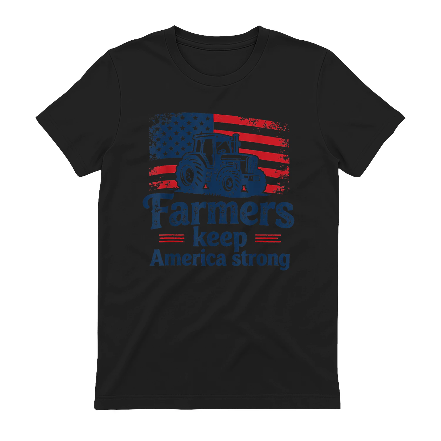 Patriotic American Farmer Tractor Farm Life USA Flag Farmer