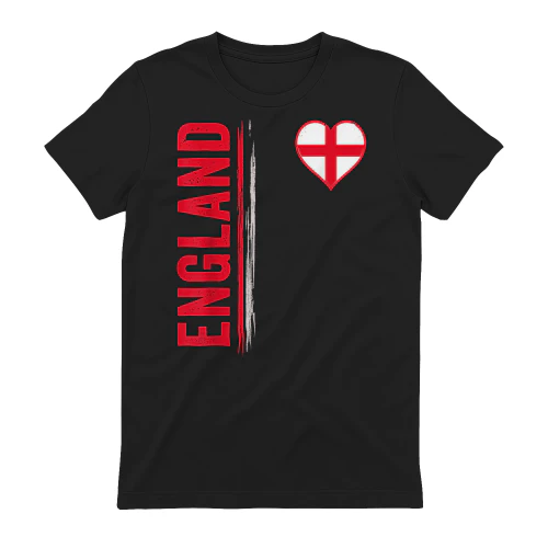 England Flag Heart Pride English Patriotic