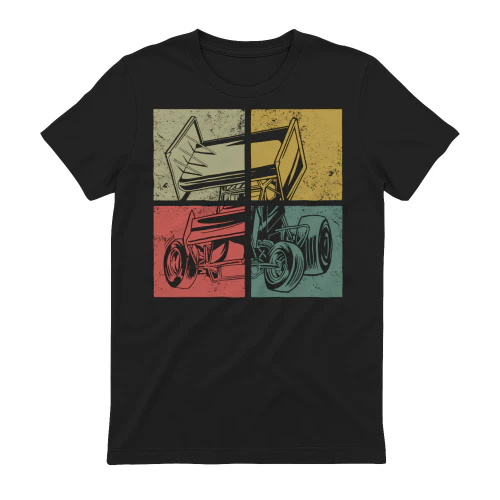 Dirt Track Racing Race Sprint Car Vintage Retro