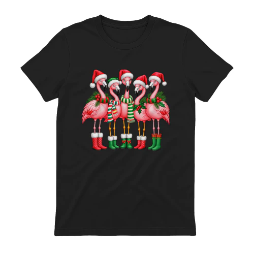 Festive Flamingo Christmas Parade