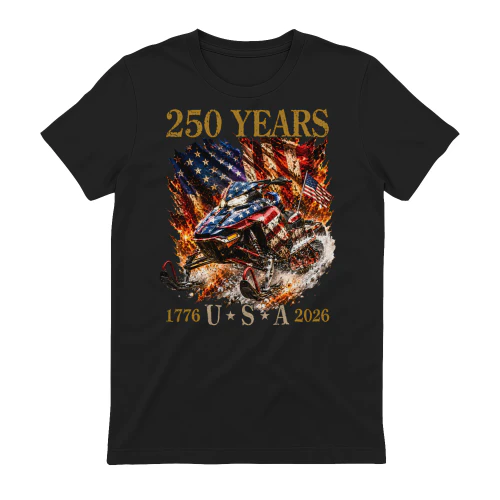 Snowmobile Sled 250 Years USA 1776 - 2026