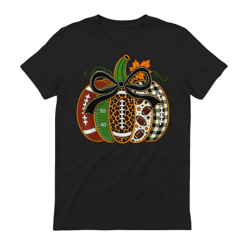 Football Inspired Fall Pumpkin Leopard Autumn