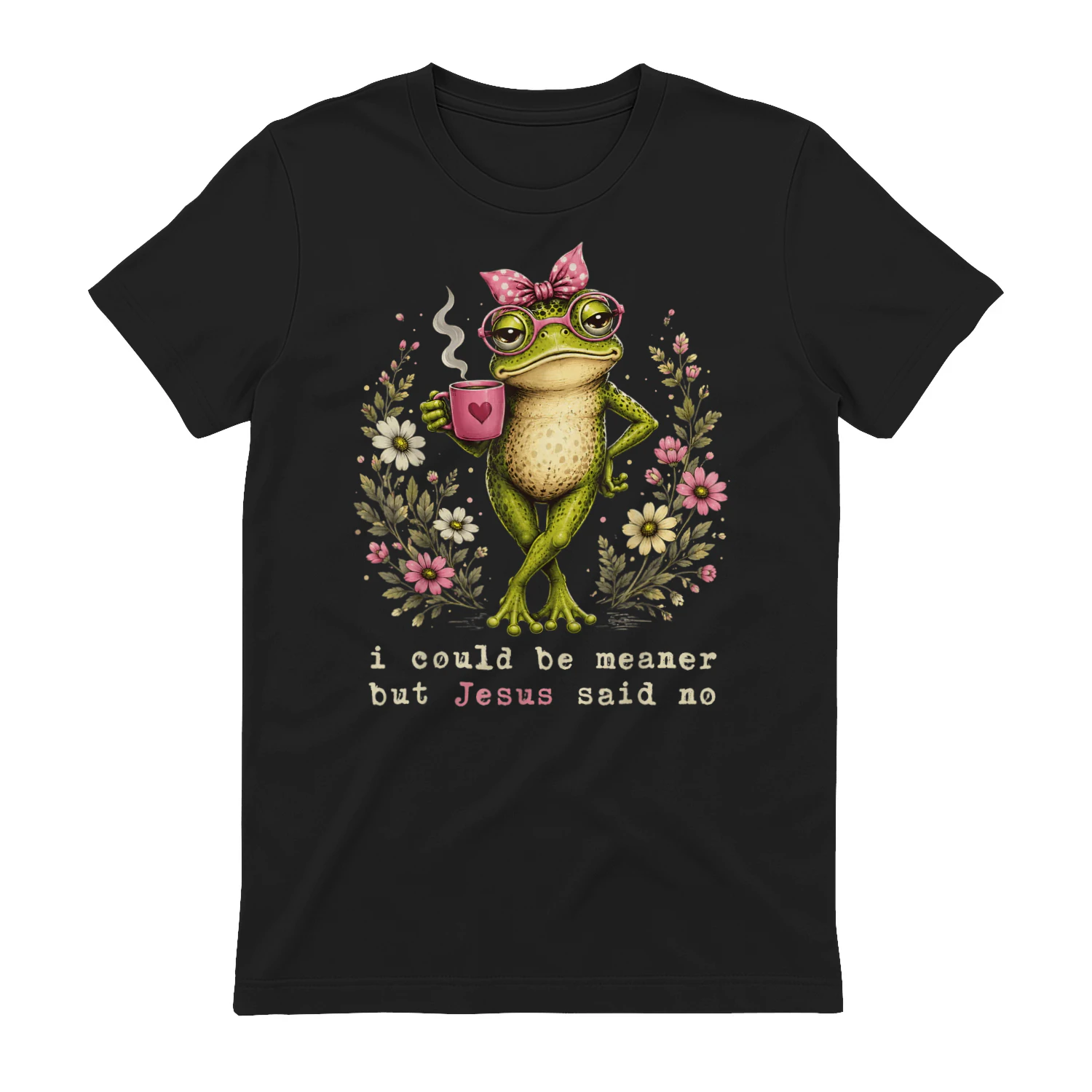 I Could Be Meaner But Jesus Said No Cute Frog