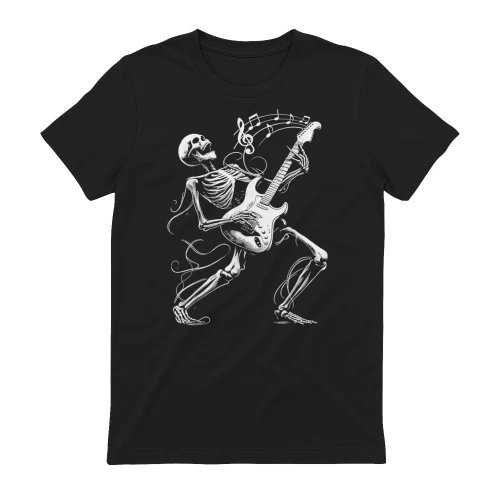 Skeleton Playing Guitar Music Gifts for Men Women Rock Band
