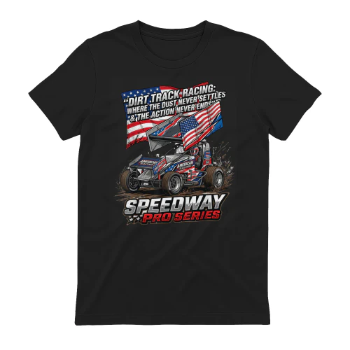 Sprint Car Dirt Track Racing Quote American Flag