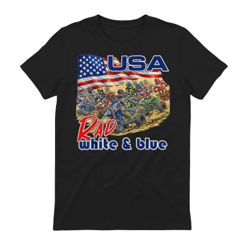 ATV Four Wheeler Rad White Blue