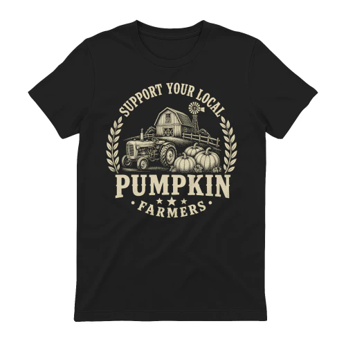 Support Your Local Pumpkin Farmers Vintage Halloween Fall