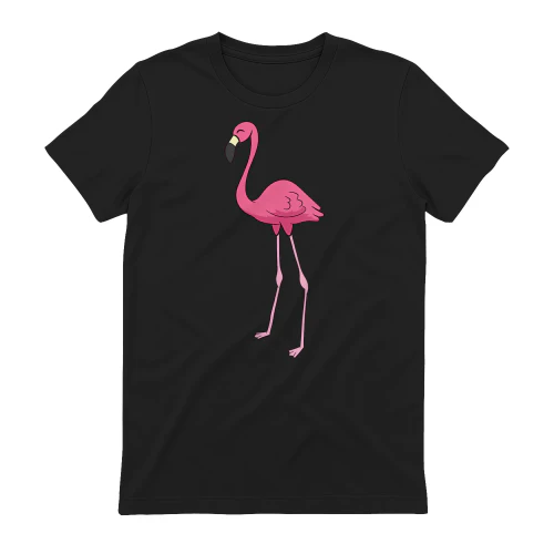 Womens Cute Flamingo Bird Pink Flamingo V-Neck