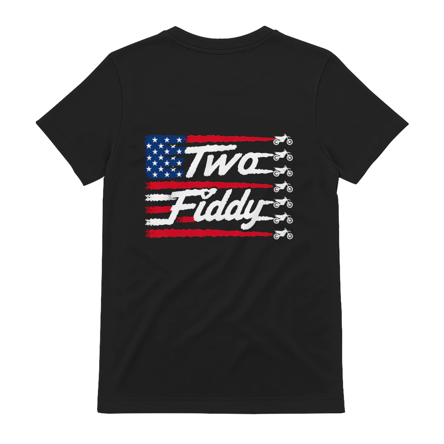 Dirt Bike Motocross Two Fiddy US Falg