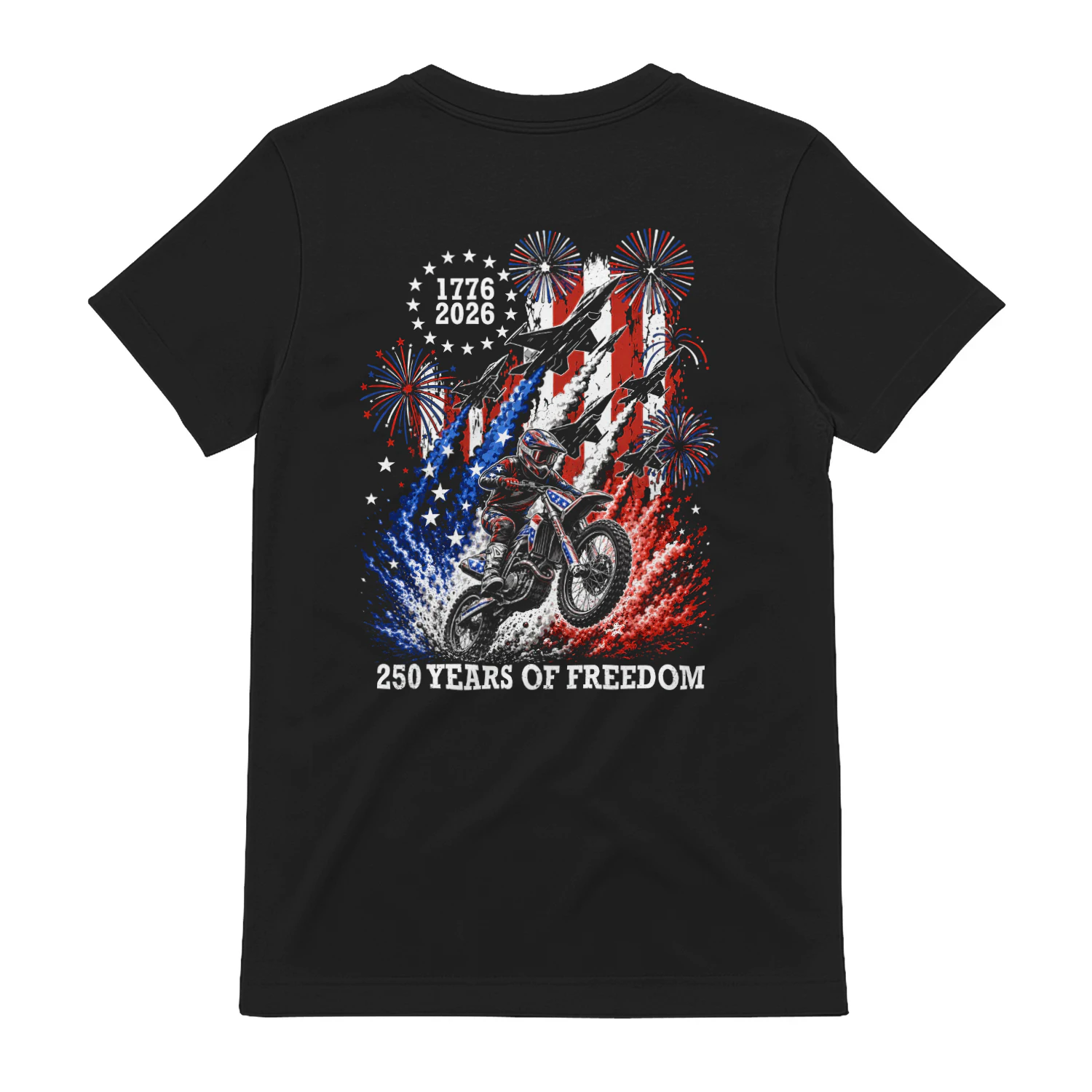 Dirt Bike Motocross 250 Years Of Freedom 1776