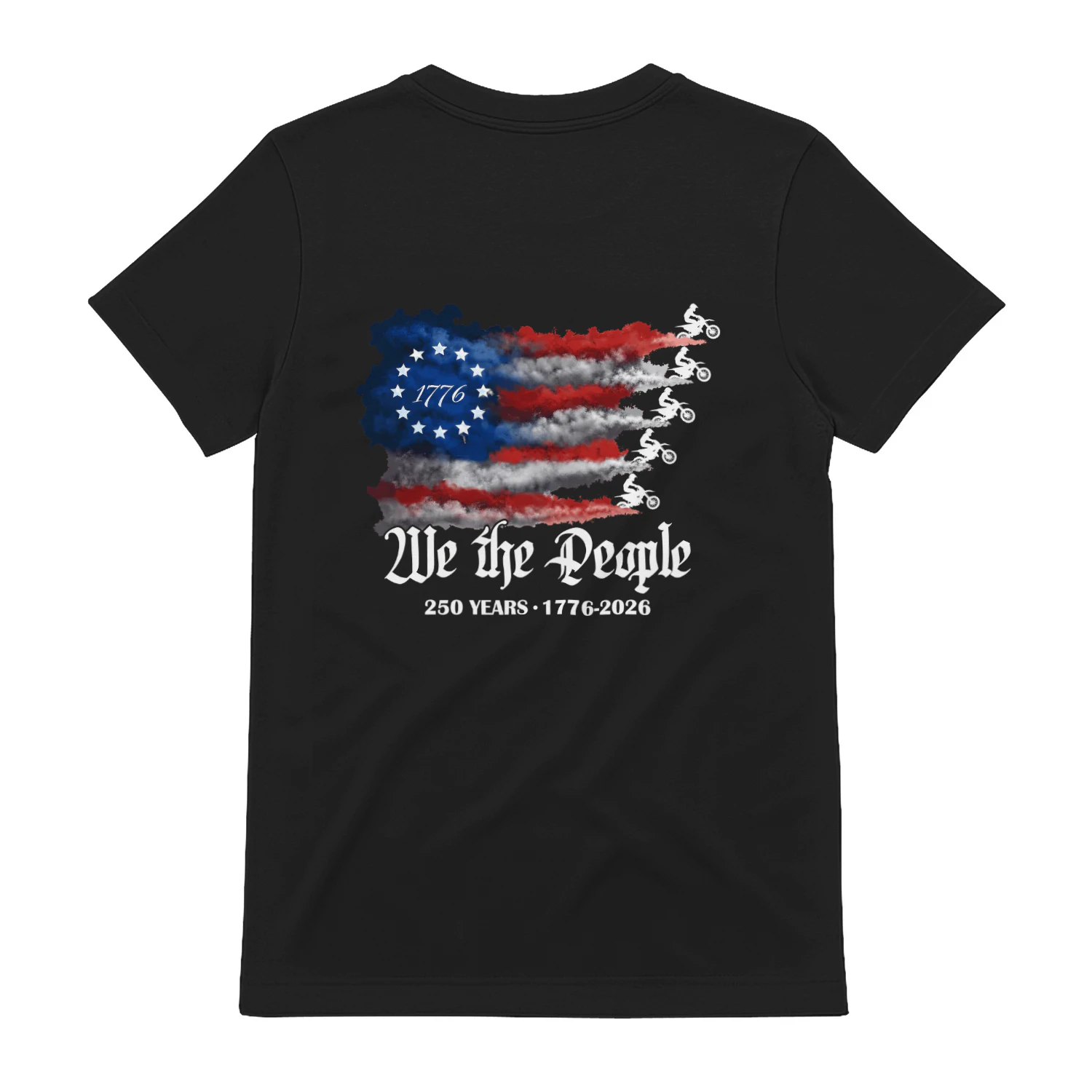 Dirt Bike Motocorss WE The People 250 Years US Flag