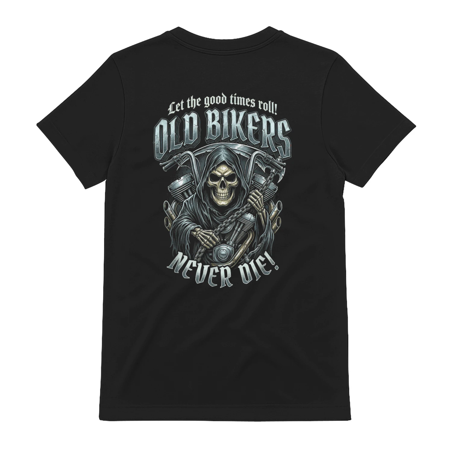 Old Bikers Never Die Skeleton Helmet Motorcycle