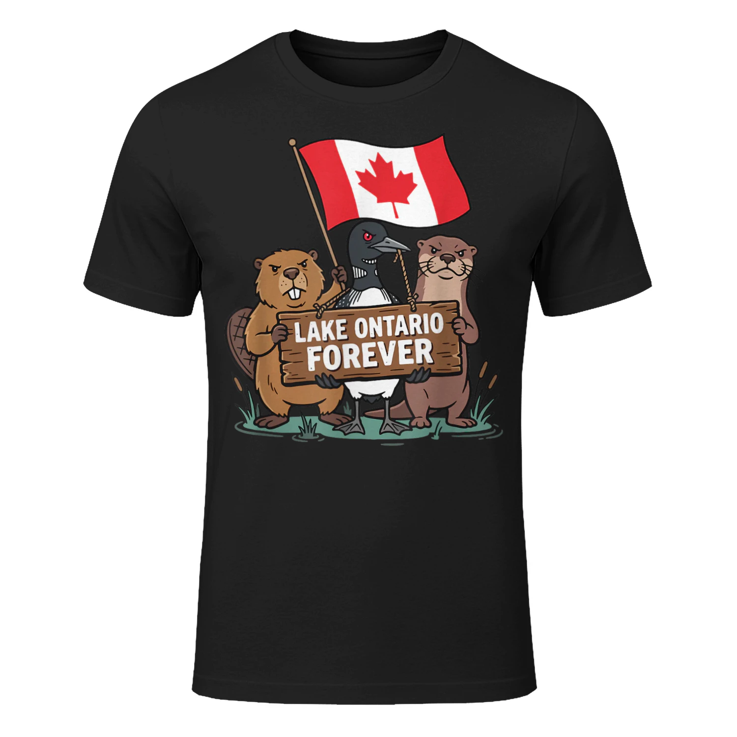 Lake Ontario Forever Animals Flag Funny Anti Lake