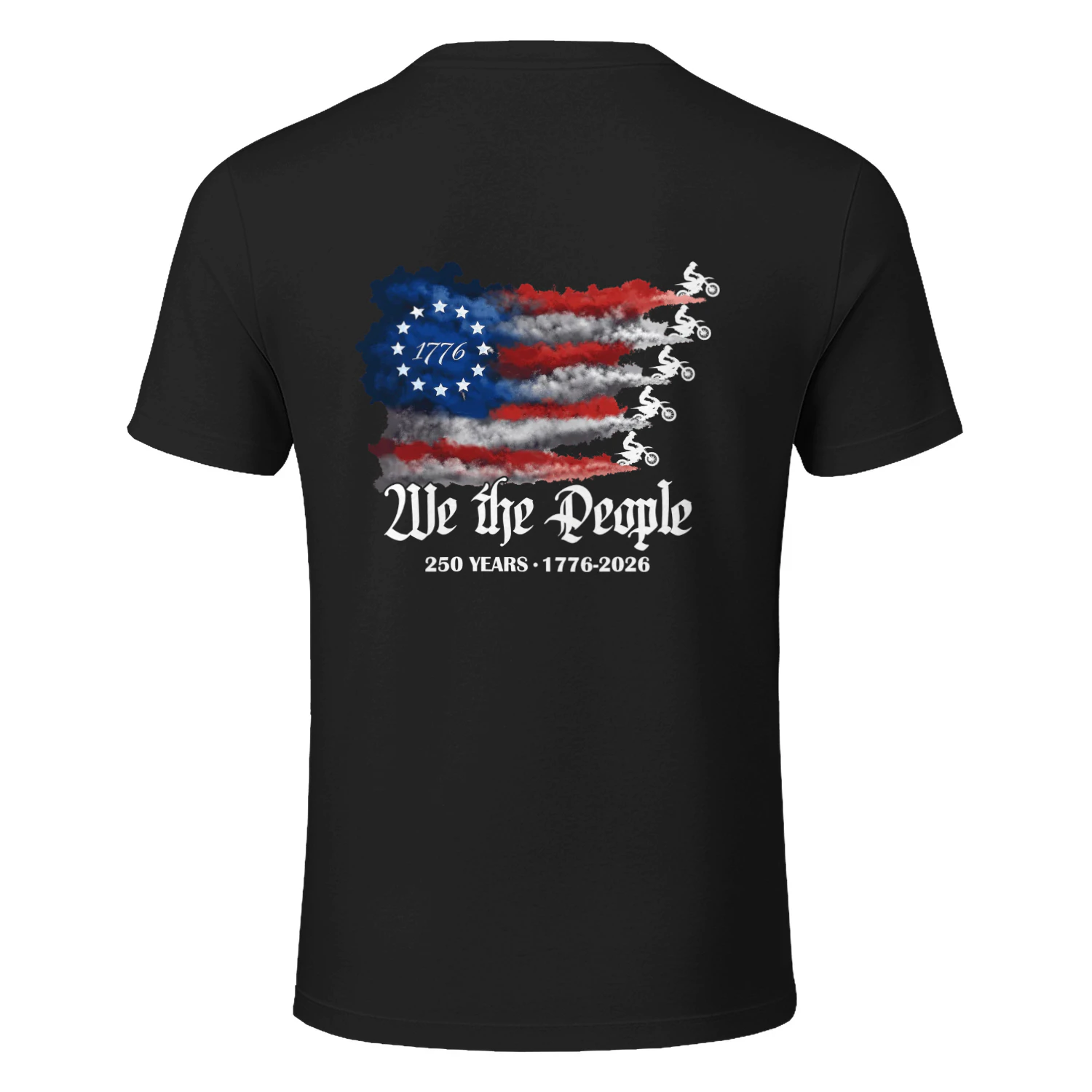 Dirt Bike Motocorss WE The People 250 Years US Flag