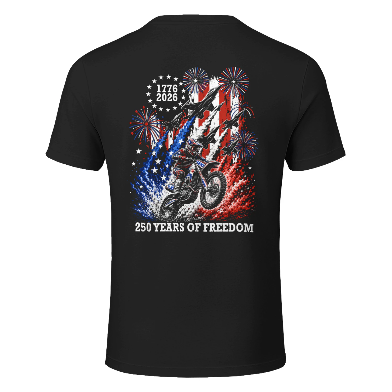 Dirt Bike Motocross 250 Years Of Freedom 1776