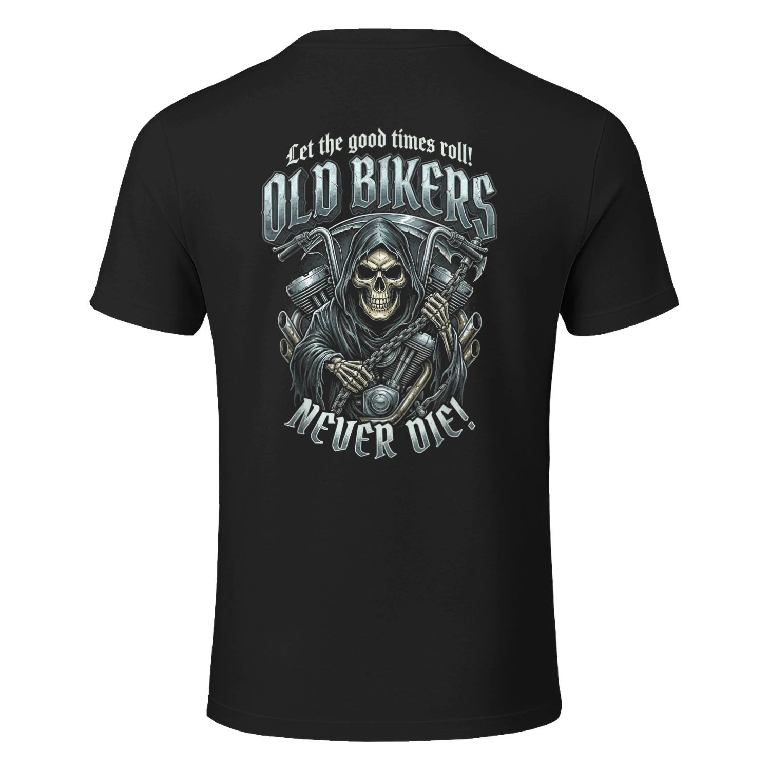 Old Bikers Never Die Skeleton Helmet Motorcycle
