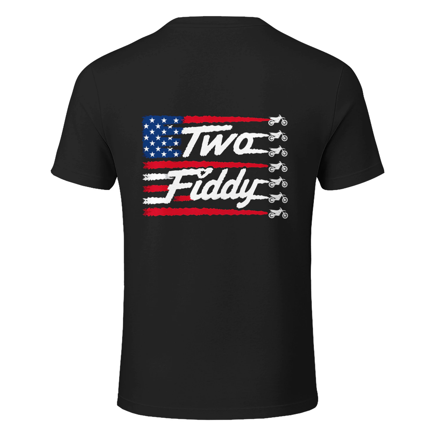 Dirt Bike Motocross Two Fiddy US Falg