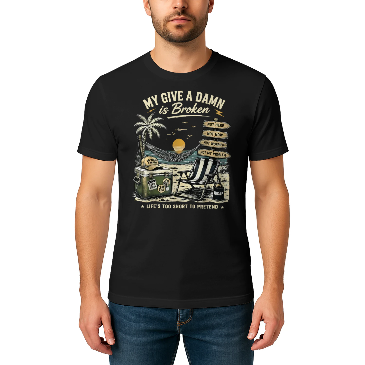 My Give A Damn is Broken Life Too Short to Pretend Vintage
