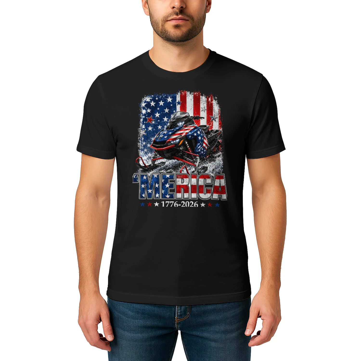 Snowmobile Sled 'Merica 250 Year America