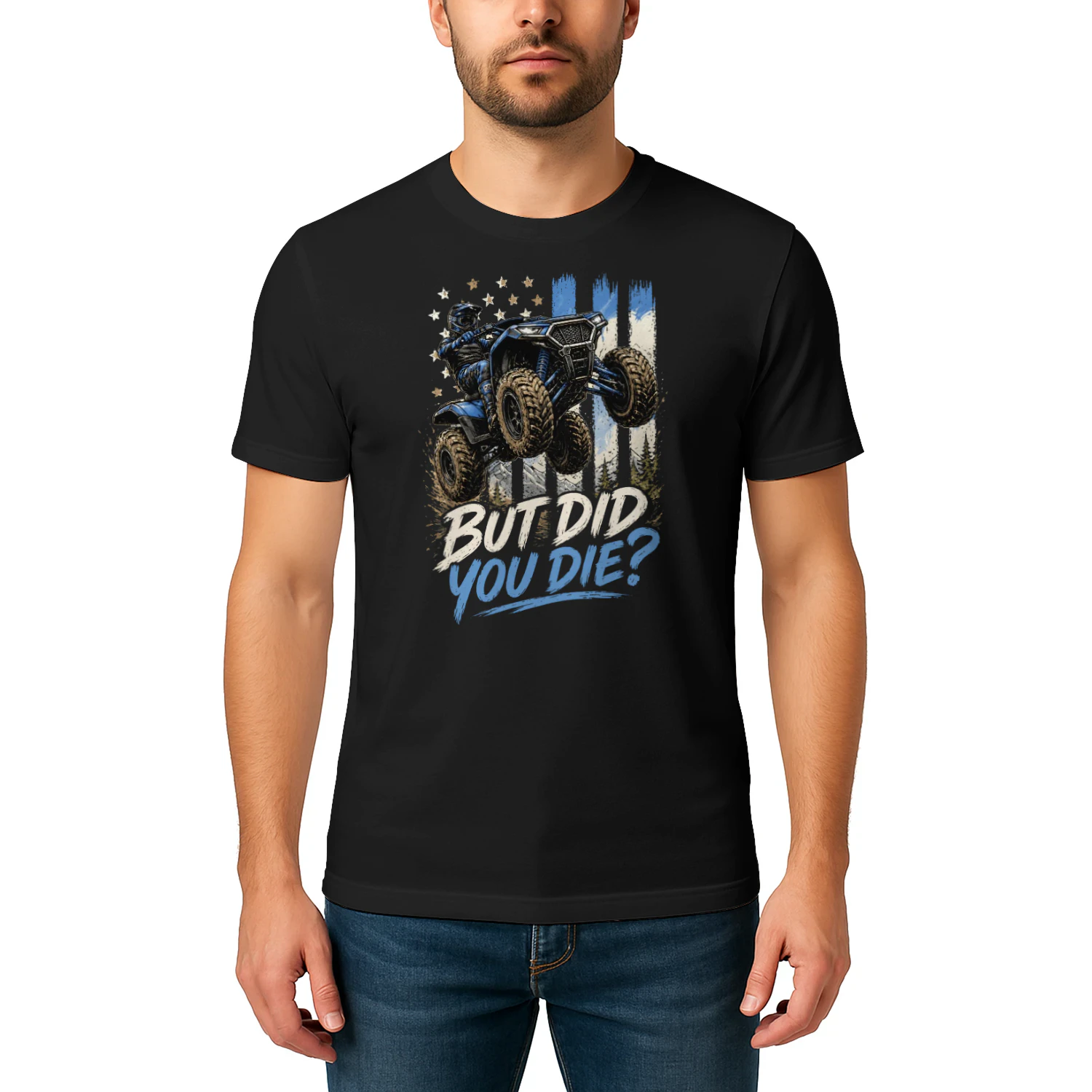 ATV Four Wheeler But Did You Die US Flag