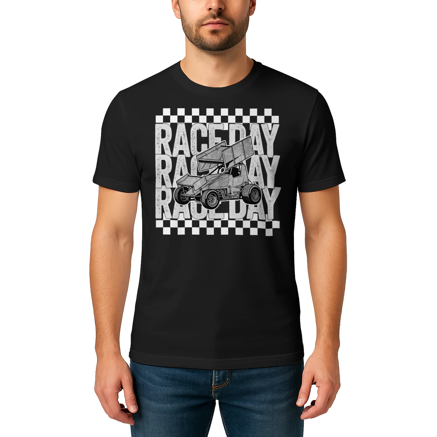 Dirt Track Racing Sprint Car Race Day