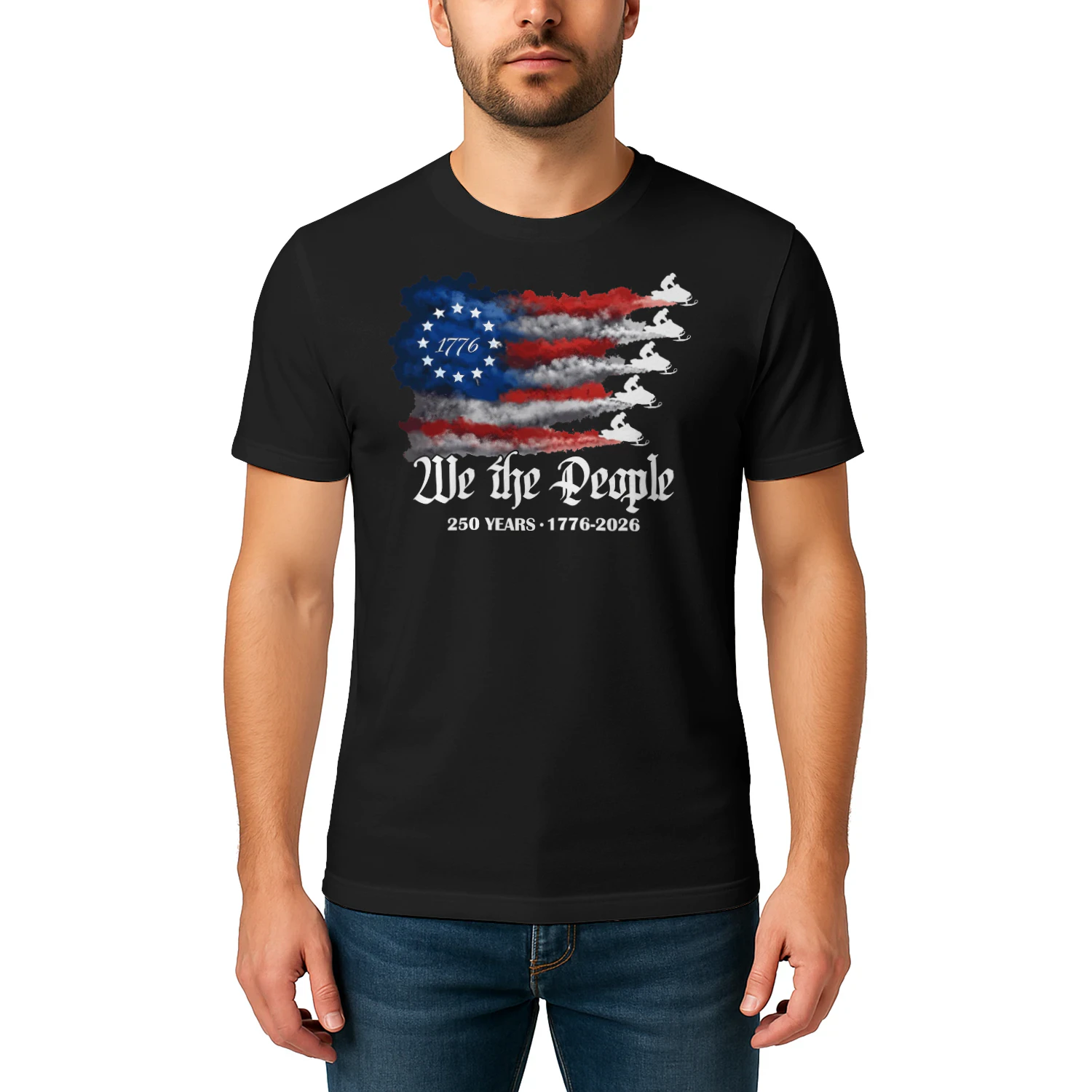Snowmobile Sled We The People 250 Years