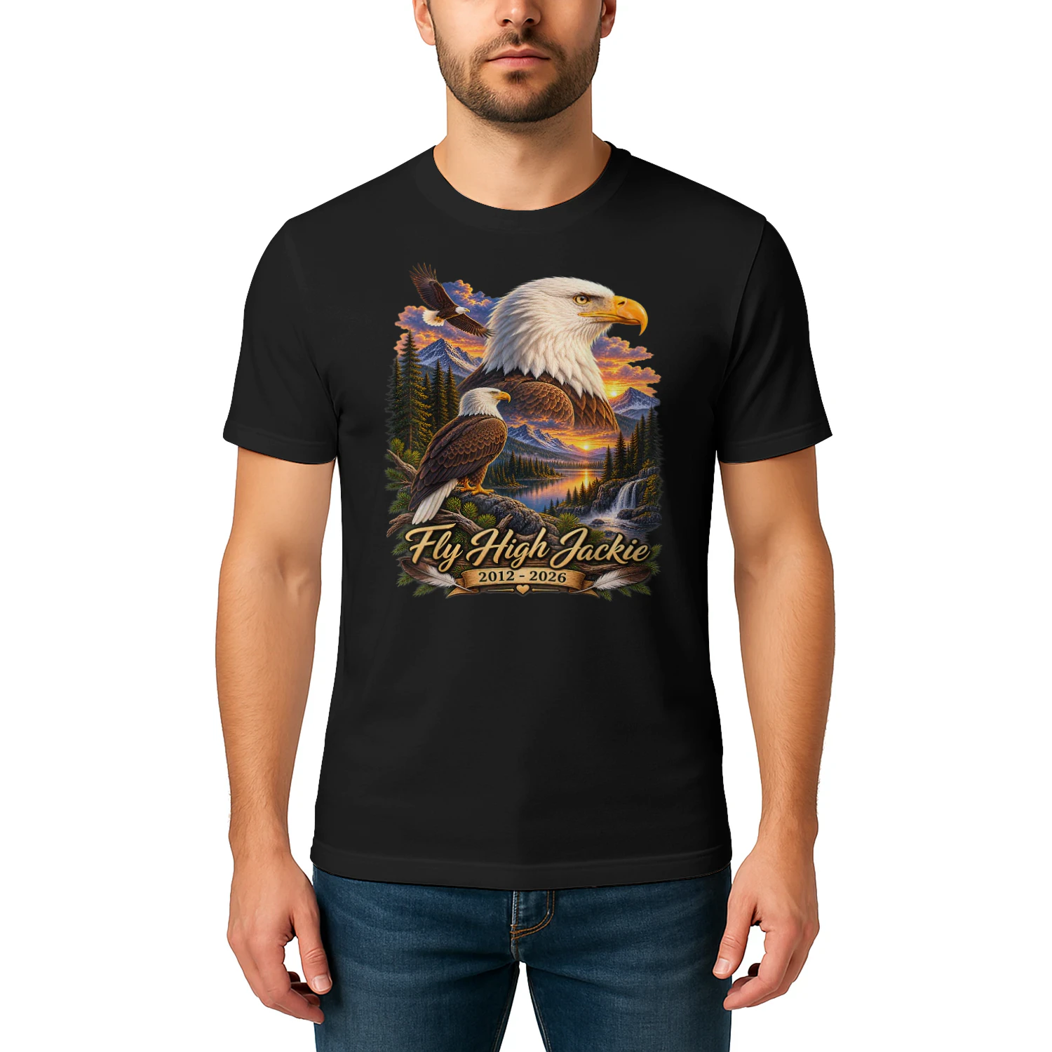 Fly High Jackie Jackie and Shadow Bald Eagle