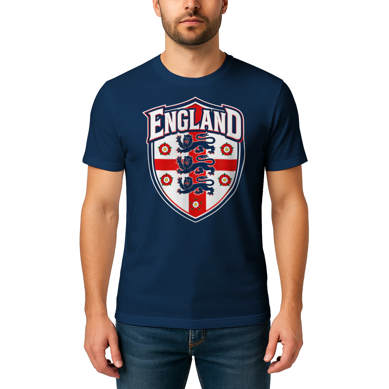 England Flag Vintage T-Shirts for Men Women Kids