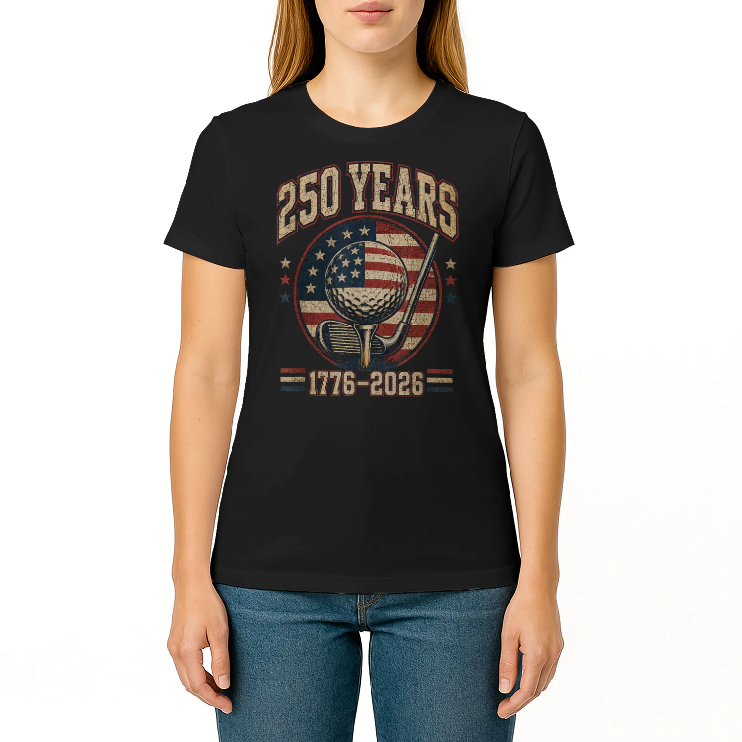 250th Anniversary 250 USA America Golf 1776 2026 Patriotic