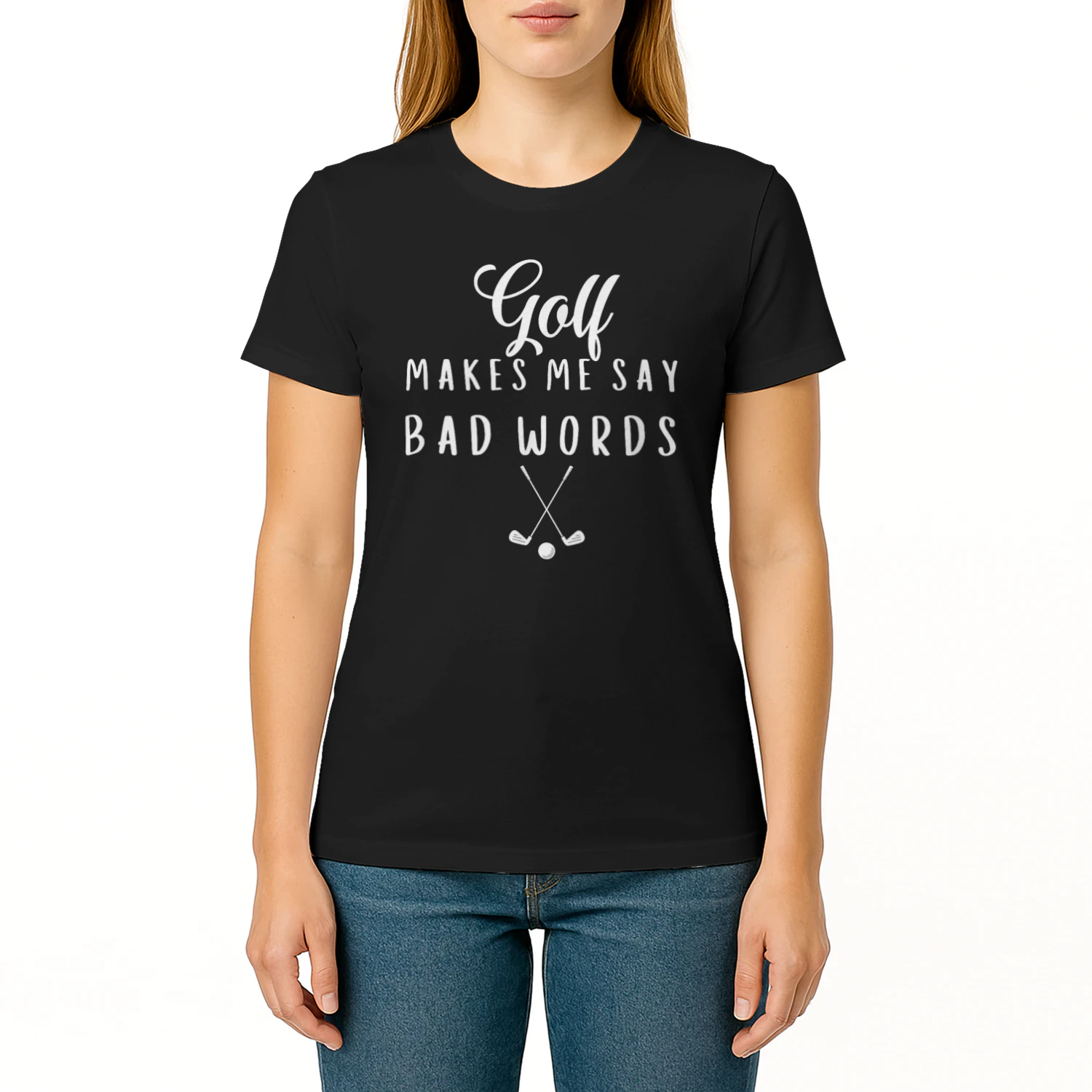 Funny Golf Makes Me Say Bad Words Golf Players Men amp Women