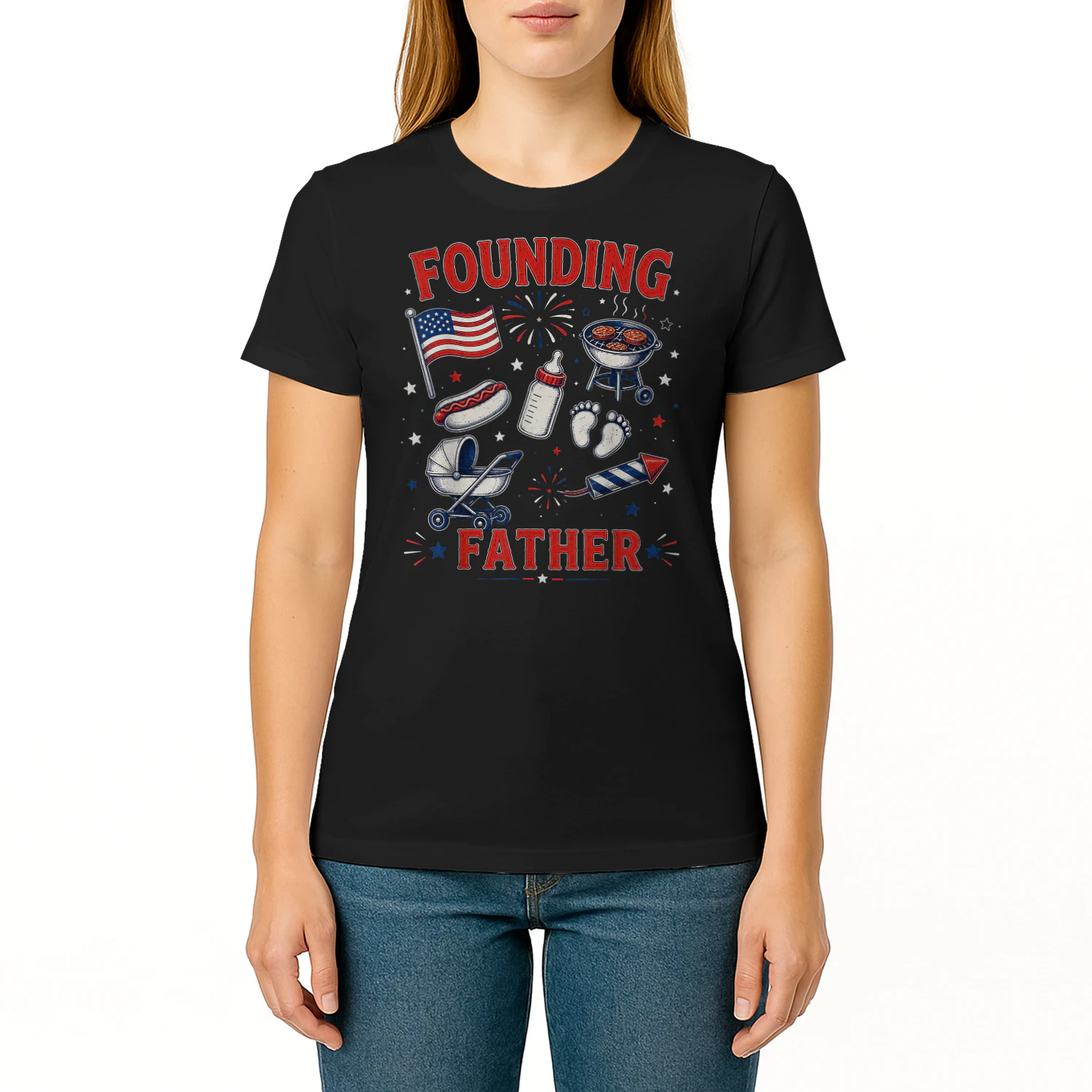 Fathers Day Pregnancy Announcement Baby Founding Fathers