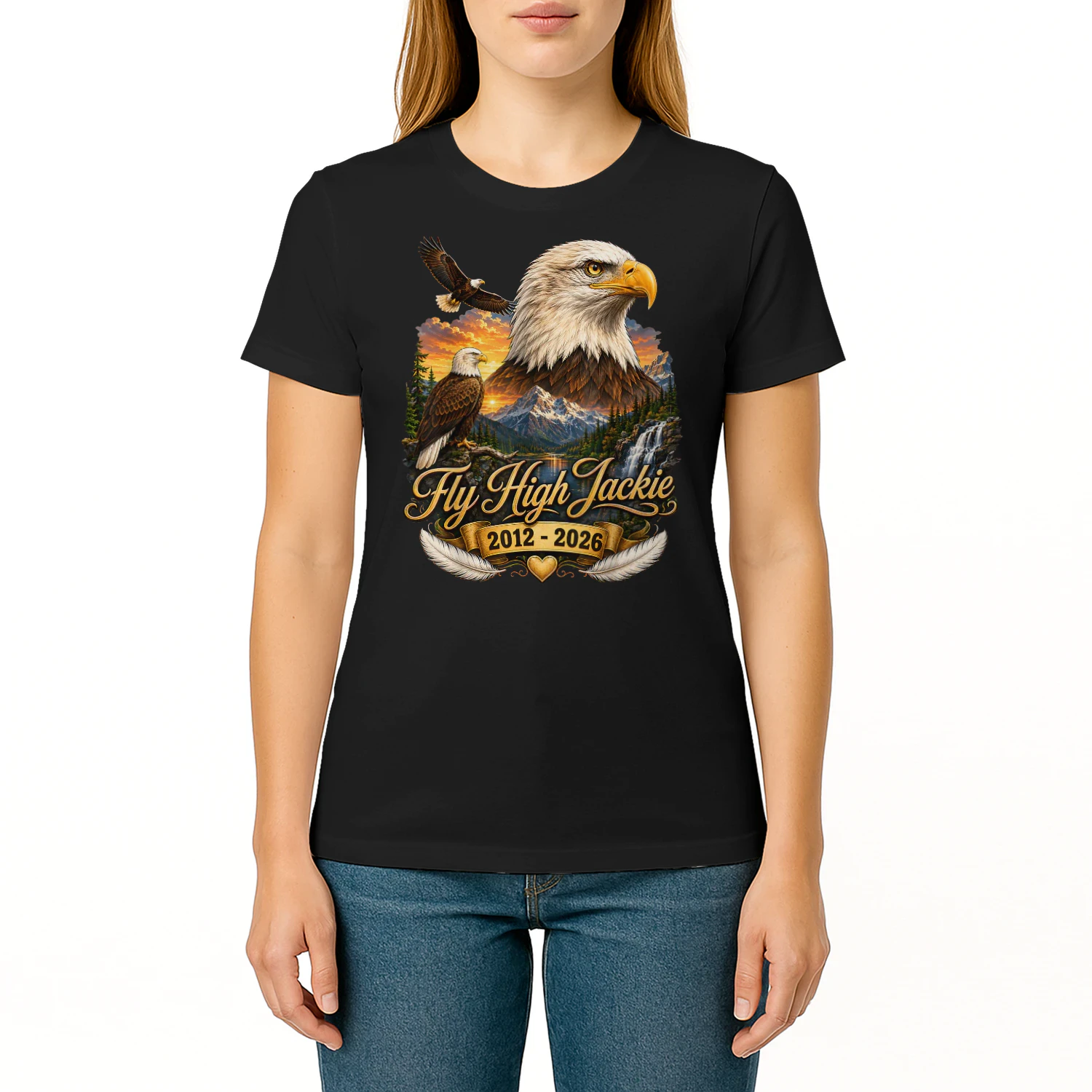 Fly High Jackie Jackie and Shadow Bald Eagle