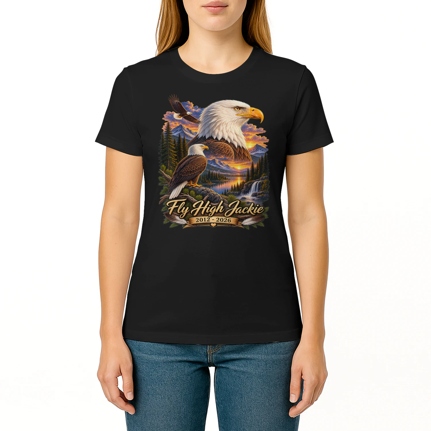 Fly High Jackie Jackie and Shadow Bald Eagle